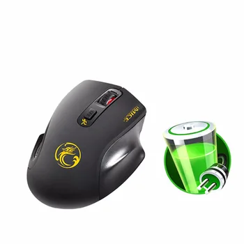 

RS 2.4G Wireless Mouse computer gaming mouse mute click wireless mouse 4 button high-end players and game pros