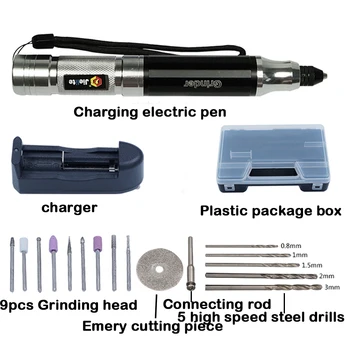 

Multi-functional Charging Mini Electric Grinder Set Electric Drill Grinding Rotary Tool Kit Milling Polishing Engraving Cutting