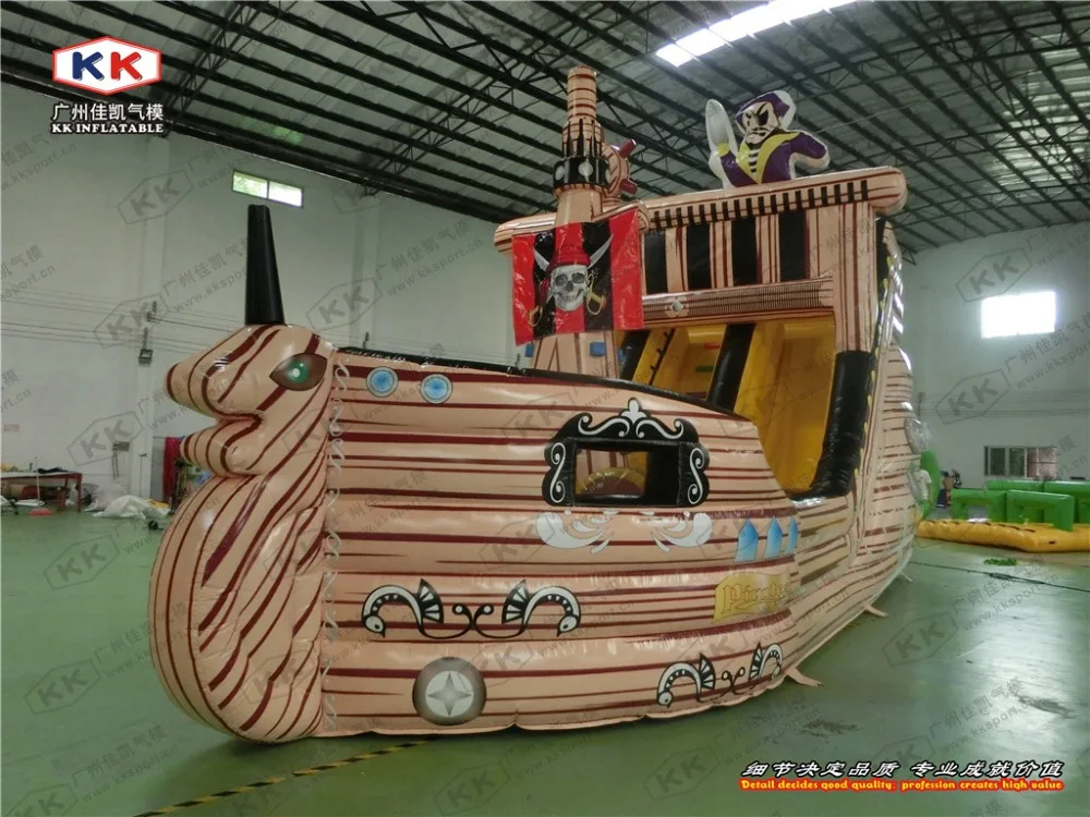10x5m Pirate Bouncer New design wooden look inflatable pirate ship for kids | Игрушки и хобби