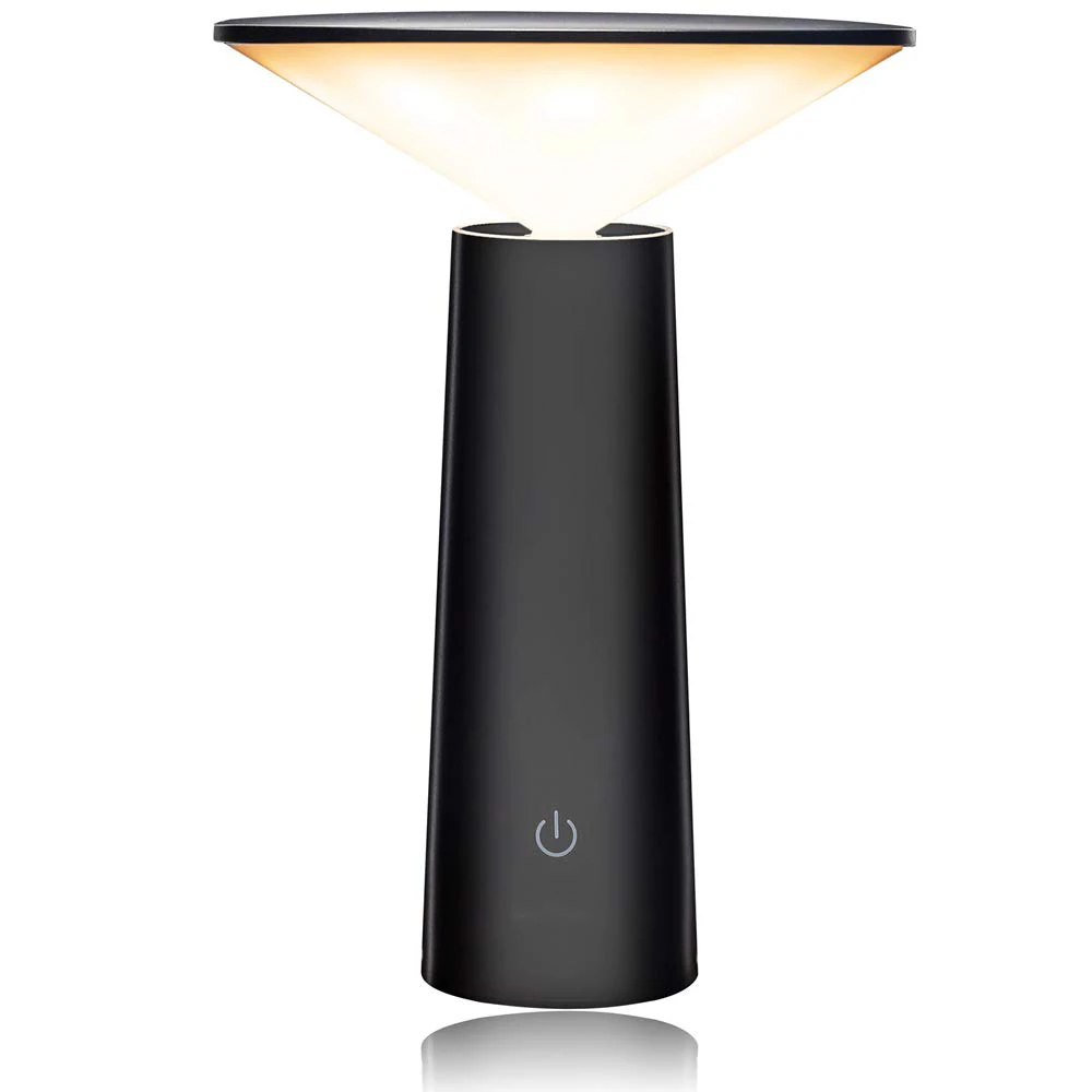 

USB Rechargeable Eyecare Desktop Reading Night Lamp 3W Stepless Dimming Touch Control Bedside Rotatable Table Lamp With Battery