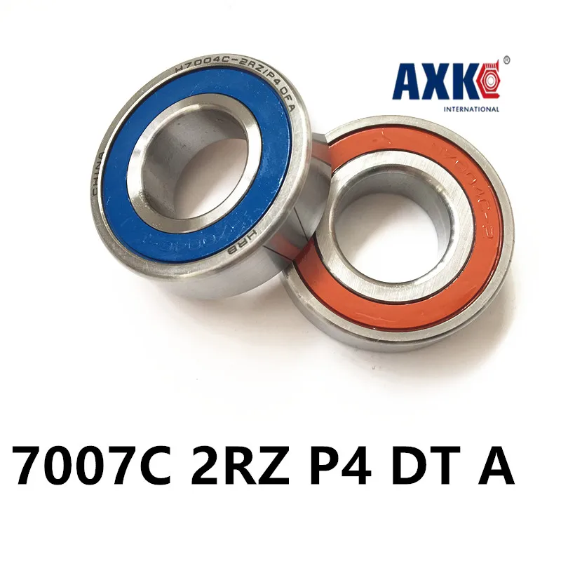 1 Pair AXK  7007 7007C 2RZ P4 DT A 35x62x14 35x62x28 Sealed Angular Contact Bearings Speed Spindle Bearings CNC ABEC-7