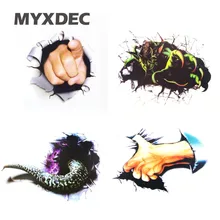 Multi style 3D Simulation Car Styling Monster stickers Black hole Snake Car Sticker Motorcycle Car Accessories
