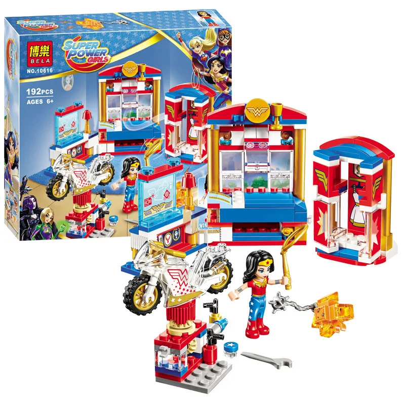 

serie de la muchacha super hero mujer de poder el dormitorio de los bloques de construccion de regalo de nuevo juguetes 41235
