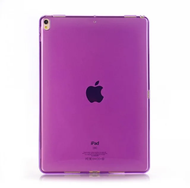 Чехол для Apple iPad air 3 10,5 мягкий ТПУ прозрачный силиконовый защитный чехол для iPad Pro 10,5+ ручка - Цвет: Фиолетовый