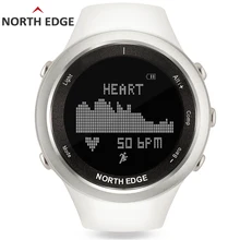 Women digital watches sports white lady smart watch for woman outdoor running sport Altimeter Compass hiking hours NORTH EDGE