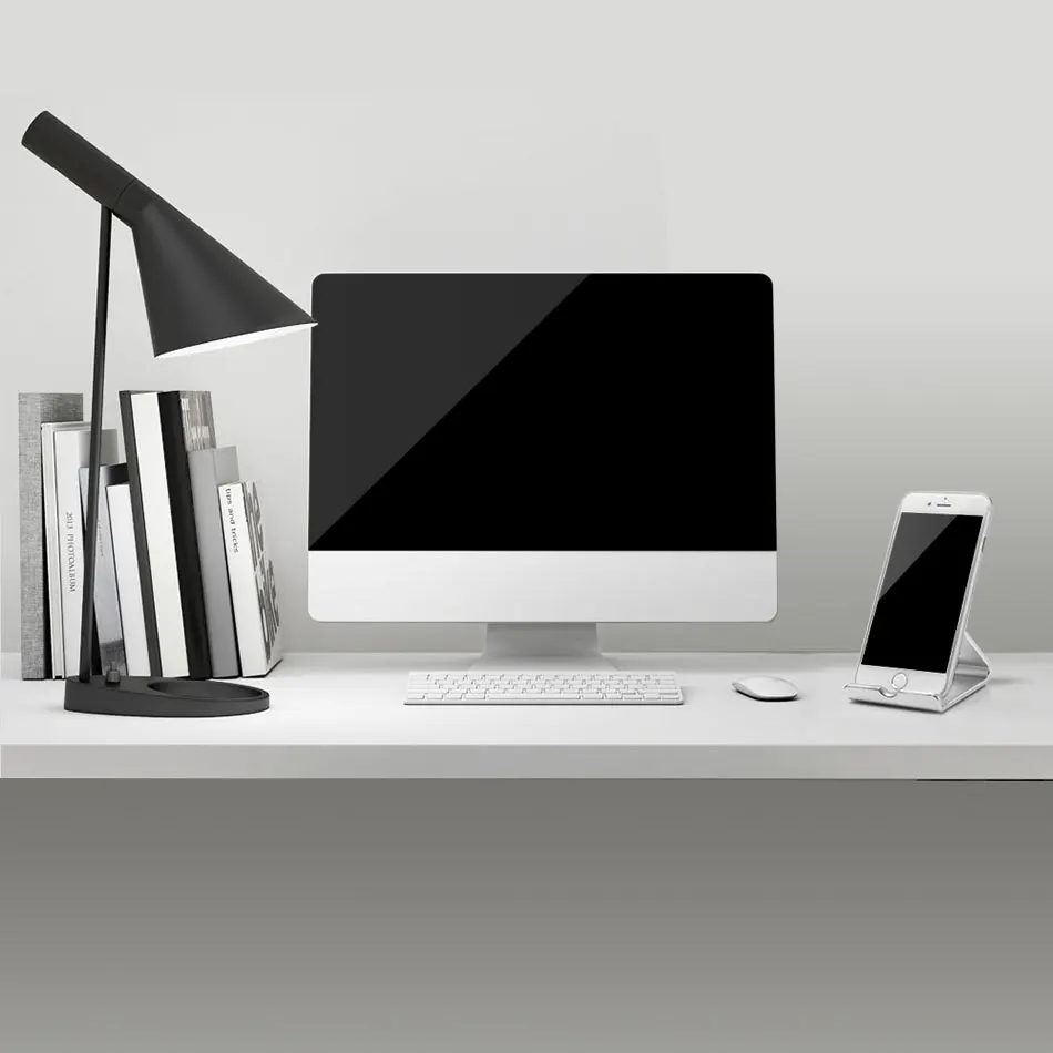  Mobile Phone Holder Stand Desk Aluminum Metal Desktop Mount Dock for iPhone 7 6s 6 5s for Samsung S
