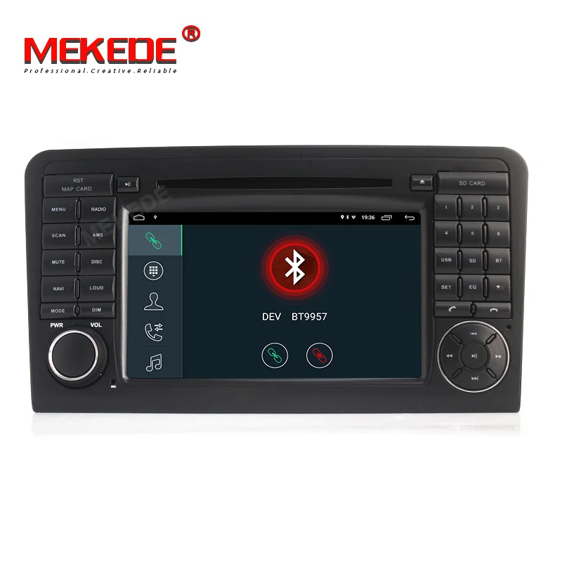 Best Mekede 7inch 2din Car Multimedia Player Android 9.1 For Mercedes/Benz/GL ML CLASS W164 ML350 car GPS Auto Radio DVD Player 5
