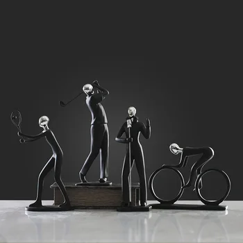 

Modern Abstract Resin Sculpture Handmade Figure Statues Home Decor Ornament