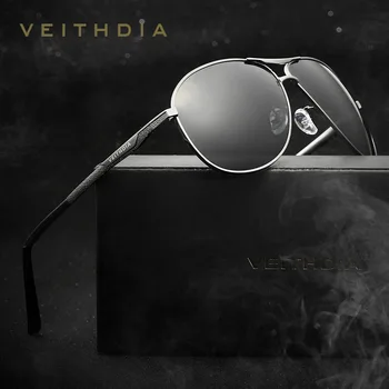 

VEITHDIA Mens Sunglasses Brand Designer With Original Case Polarized Lens Vintage Sun Glasses oculos de sol masculino VT2556