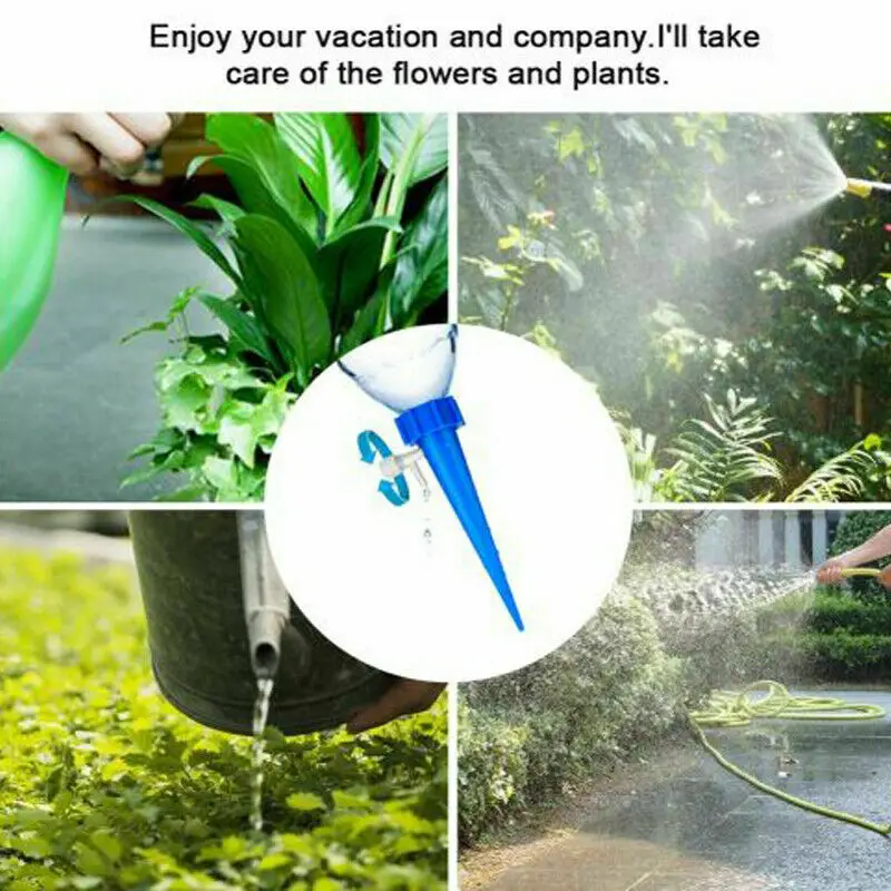 12Pcs Plant Self Watering Adjustable Stakes System Vacation Plant Waterer Self Automatic Watering Spikes droshipping 12Pcs Plant Self Watering Adjustable Stakes System Vacation Plant Waterer Self Automatic Watering Spikes droshipping