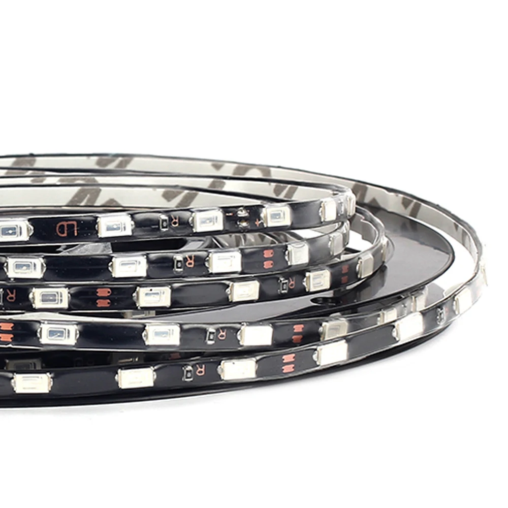 buy Narrow width LED Strip 5730 SMD 60LEDs m 5M DC12V IP67 Waterproof LED Flexible Strip Light 8 color for choice