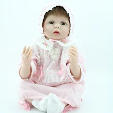 22 дюйма мягкий силиконовый Детский Кукла-реборн новорожденный куклы для продажи ручной очаровательны с моющейся для живой Boneca детские игрушки