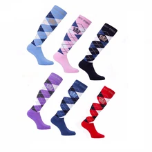 Специальные Носки для конного спорта для мужчин и женщин, рыцарские длинные носки, в случайном порядке, синие рыцарские длинные носки, синие, серые