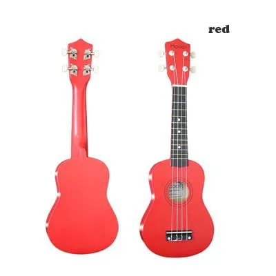 21 дюймов деревянная укулеле для начинающих маленькая гитара укулеле детская игрушка игрушечная гитара обучающий цвет - Цвет: 21 inch