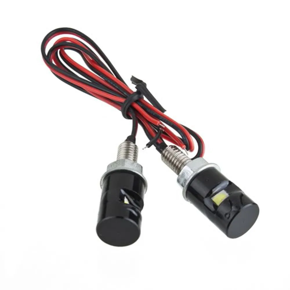 

New ICOCO 2pcs Motorcycle LED License Plate Lights 12V SMD 5630 Car Auto Front Tail Number Lamps Bulbs Styling Screw Bolt White