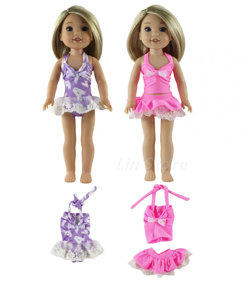 New Style 2 Set Doll Clothes for 14.5" inch American Girl Doll Swimming
