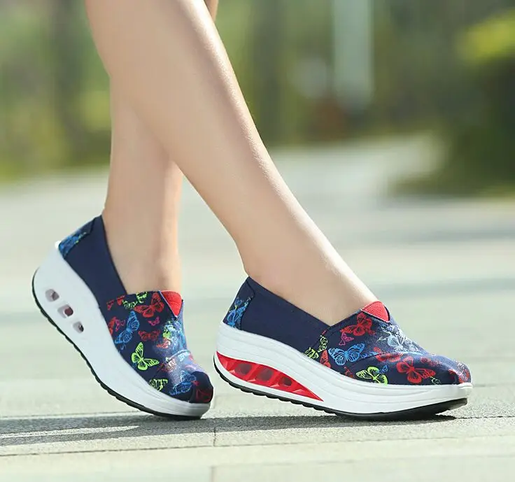 Женские парусиновые кроссовки повседневные дышащие на танкетке 2020|shoes for|shoes for