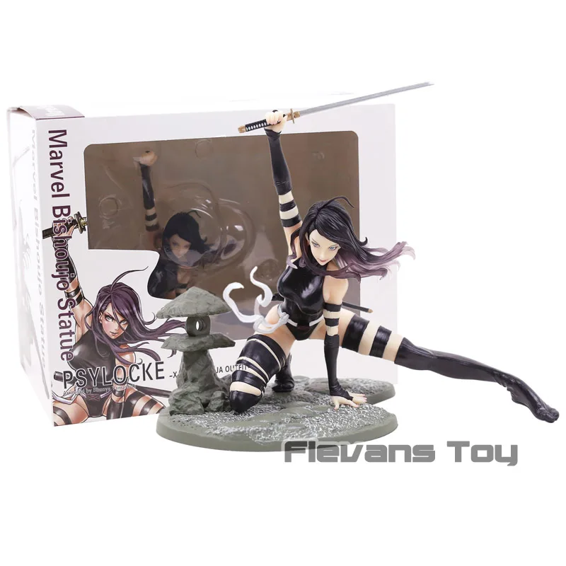 

Marvel Bishoujo Statue Psylocke X-Force Ninja Outfit MK154 Figure Toy Super Hero Kotobukiya Collection Model Gift