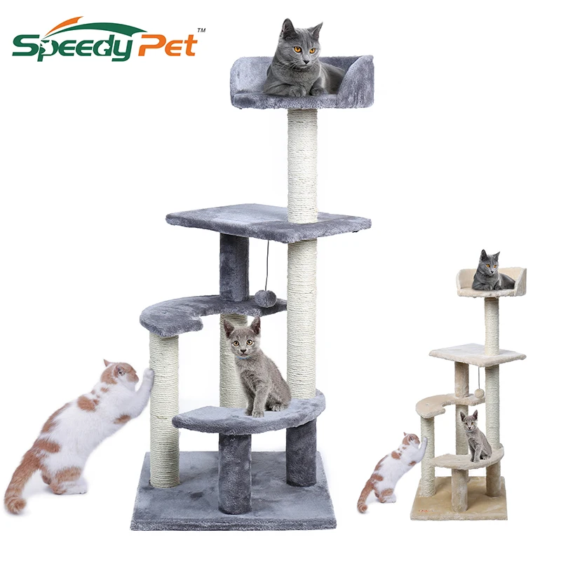 Domestic Delivery Animal Luxury Furniture PAWZ Road Cat Tree Pet House Furniture Cat Toys Scratching Post Wood Climbing Tree