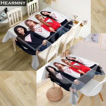 

New Arrival Kpop Custom Blackpink Tablecloth Waterproof Kitchen Dining Table Decorations Home Rectangular Party Table Covers