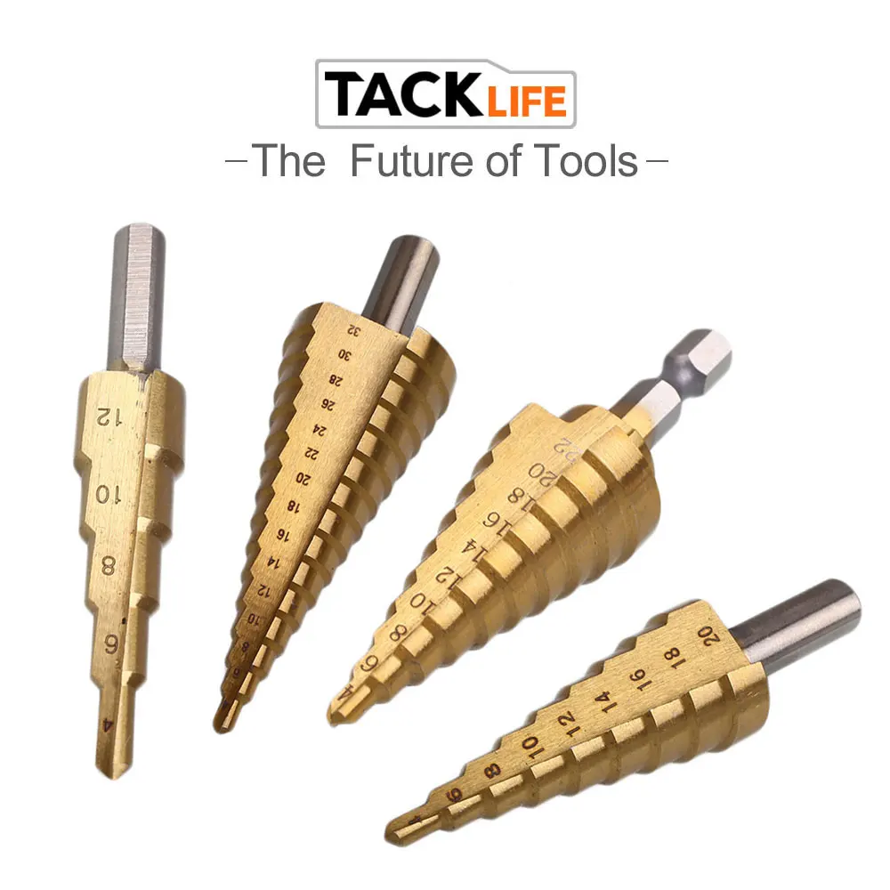 Tacklife 4 22 мм Пагода форма HSS треугольный хвостовик пагода металлическая Сталь Шаг
