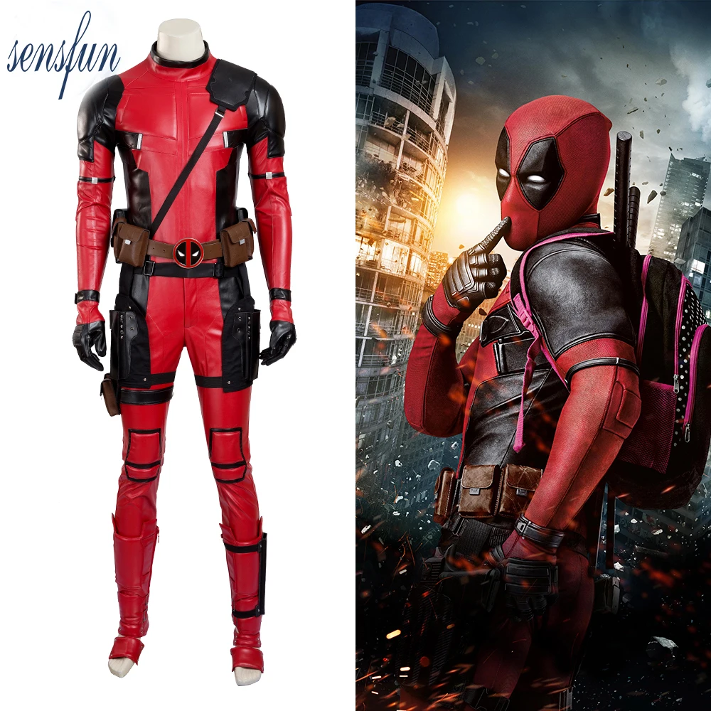 Sensfun Hero Catcher High Quality Kigurumi Deadpool Cosplay Costume