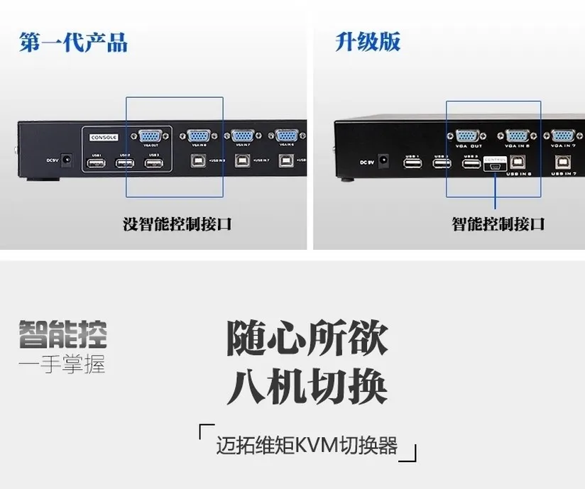 Модернизированный MT-801UK 8 портов USB 2,0 ручной переключатель квм VGA горячий разъем 1920*1440 19' стойка w. Настольный контроллер w. Кабели