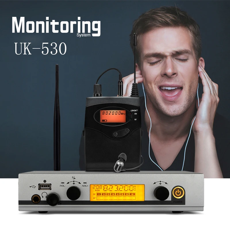 

Return to sender wireless In ear monitor system performance monitoring in earphone Stage feedback system for Church Bar Singing