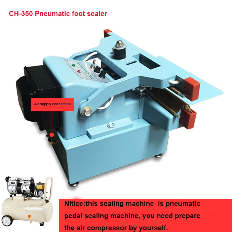 

CH-450X1 table type unilateral Aluminium Frame Pedal Sealing Machine foot sealer machine for PVC,PE bags packaging sealer