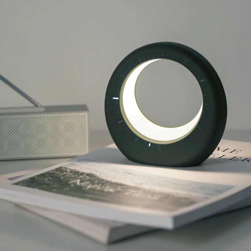 

USB Charging LED Night Light Non Ticking Bedside Alarm Clock with Nightlight for Home Office TN99