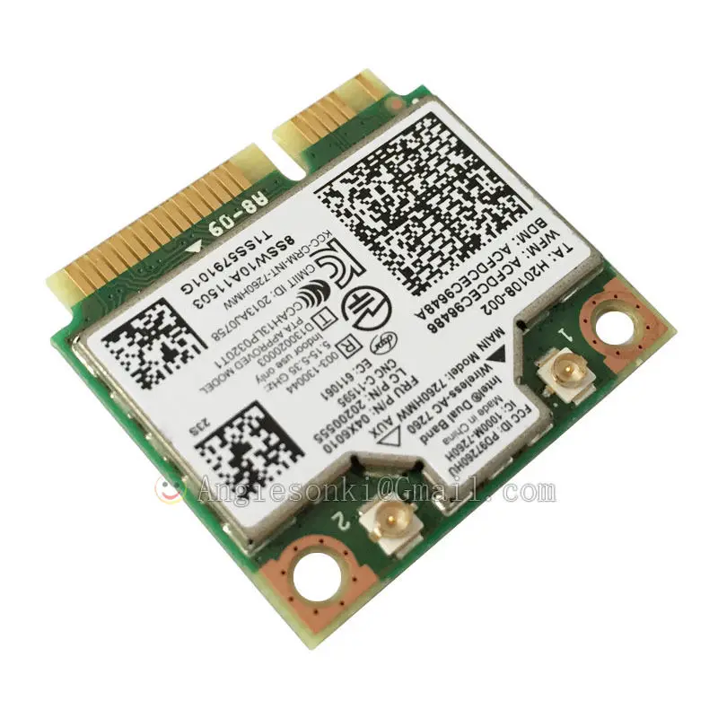 7260HMW Dual Band 867 M, Wi-Fi+ BT 4,0 Wlan Card беспроводная сетевая карта Intel 7260 AC для IBM lenovo Thinkpad S440 S540 E440 E540 K4350 K4250 B5400 M5400
