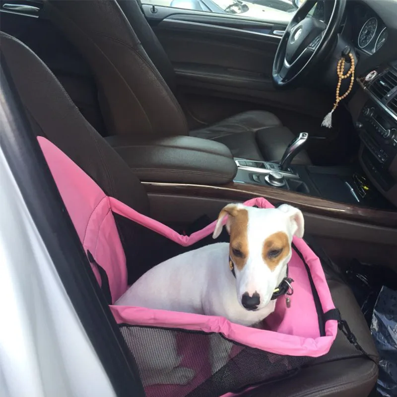 Online Hund Korb Klapp Welpen Hund Bett Hängematte Wasserdicht Pet Matte Auto Sitz Abdeckung Hund Träger mit Traktion Schnalle cama para cachorro