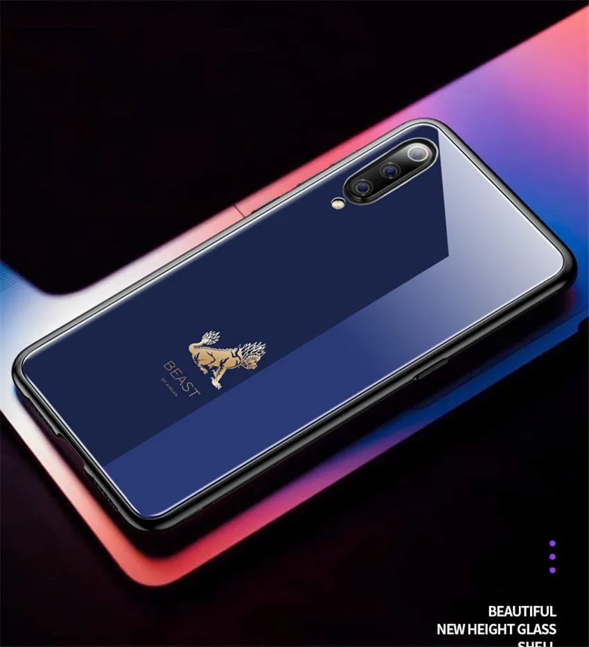 Чехол из закаленного стекла для телефона для Xiaomi mi 9 mi 9 Xiaomi mi 9 se global чехол Роскошный Aixuan чехол+ экранная пленка