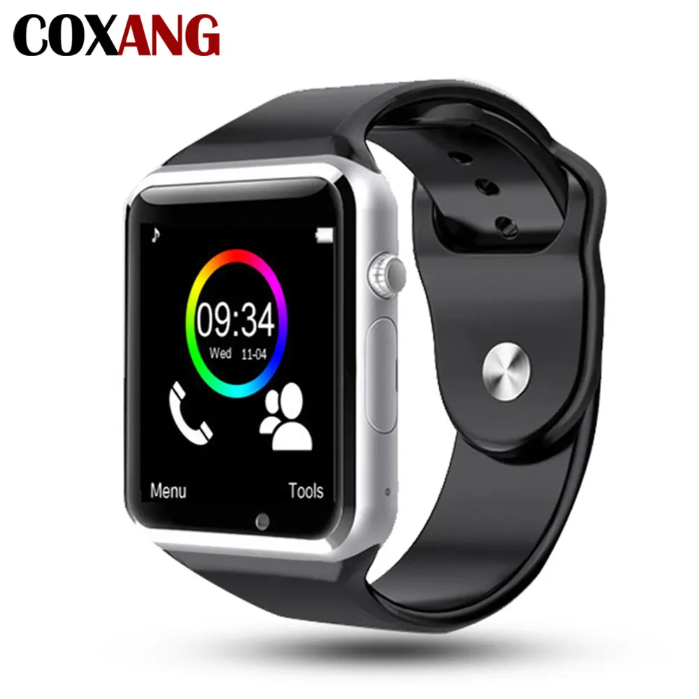 COXANG Smart Watch A1 Wristwatch Camera 2G SIM Card Dial Call Touch Screen Waterproof Sport A1 Smartwatch For Apple IOS Android
