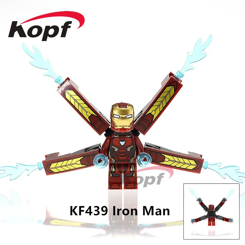 

Single Sale Super Heroes INFINITY WAR Iron Man Proxima Night Thanos Outrider Bricks Building Blocks Children Gift Toys KF439