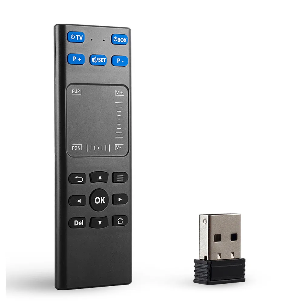

2.4G Wireless Fly Air Mouse with Infrared Remote Learning Rechargeable Touch Pad Mouse Control for Projector PC Android TV Box