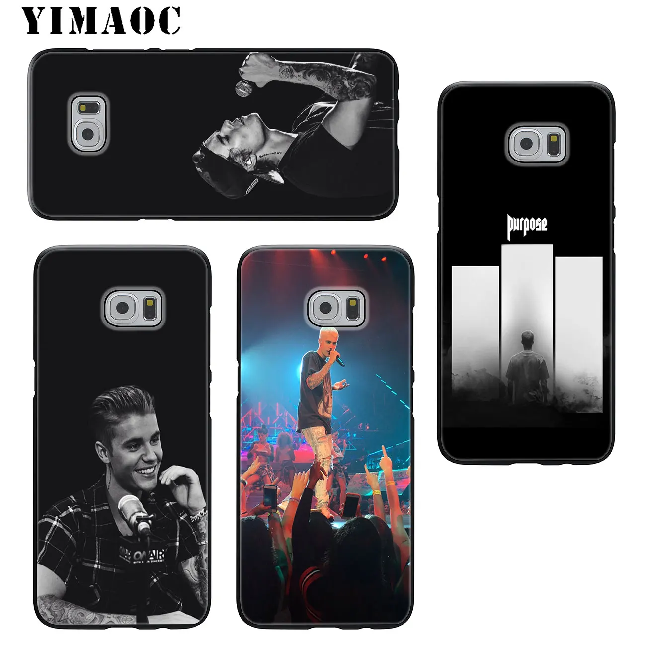 YIMAOC Justin Bieber 1992 Soft Silicone Phone Case for Samsung Galaxy S10 Plus S9 S8 Plus S6 S7 Edge S10e E TPU Black Cover