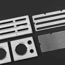 1/10 Масштаб RC gelande II G2 DEFENDER D90 D110 сплава передняя решетка и вокруг фар