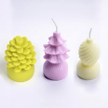 

3D Silicone Candle Mold DIY Handmade Soap Mould Craft Resin Decorating Tool