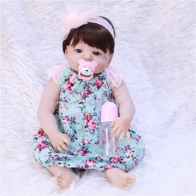 

55cm Full Silicone reborn babies dolls bebe alive simulation stylish dolls as kids Xmas birthday bonecas brinquedos