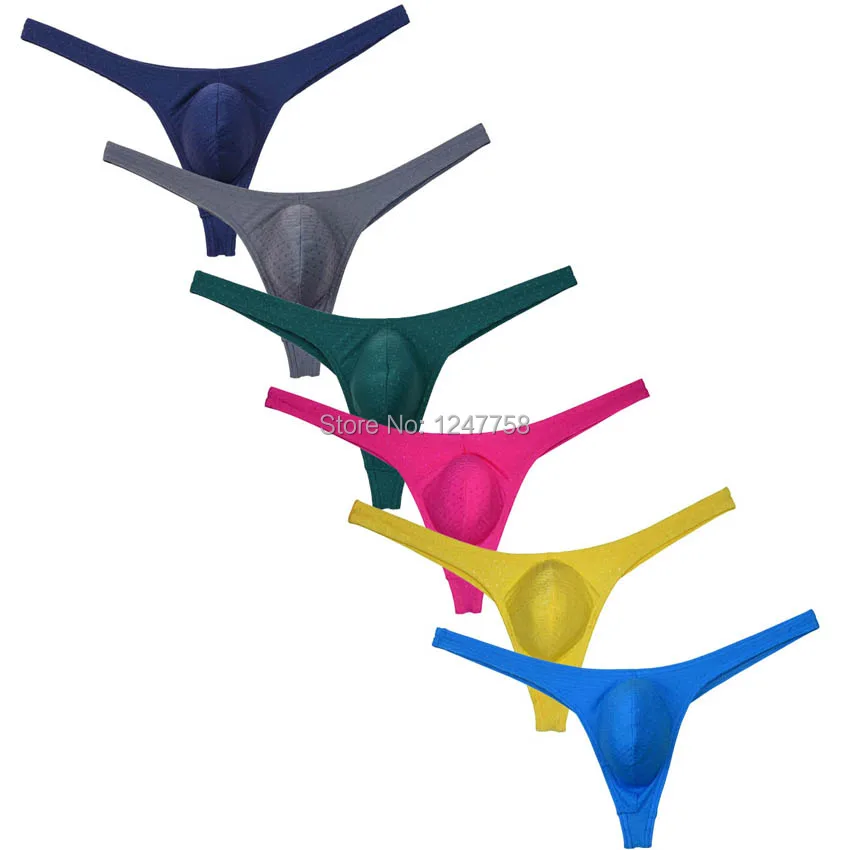 

Men's Low-Rise Bikini Thong Swim G-String Sexy Underwear Minimal Coverage T-Back Panties Lingerie