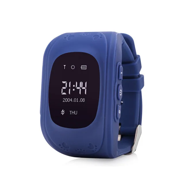 Navy blue Анти-потеря Q50 OLED ребенок GPS трекер SOS умный мониторинг позиционирования телефон дети GPS детские часы совместимы с IOS и Android - Цвет: Navy blue