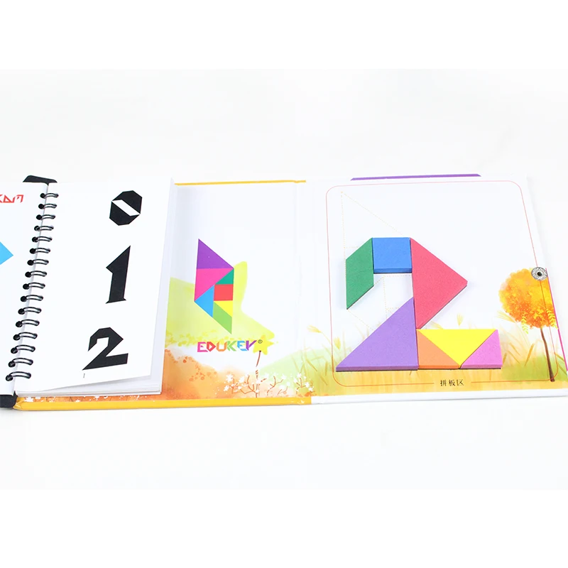 Kids Toy Jigsaw 150 Puzzles Magnetic Math Tangram Brain Teaser Preschool Training Challenge IQ Book Educational Magic Book Kids Toy Jigsaw 150 Puzzles Magnetic Math Tangram Brain Teaser Preschool Training Challenge IQ Book Educational Magic Book