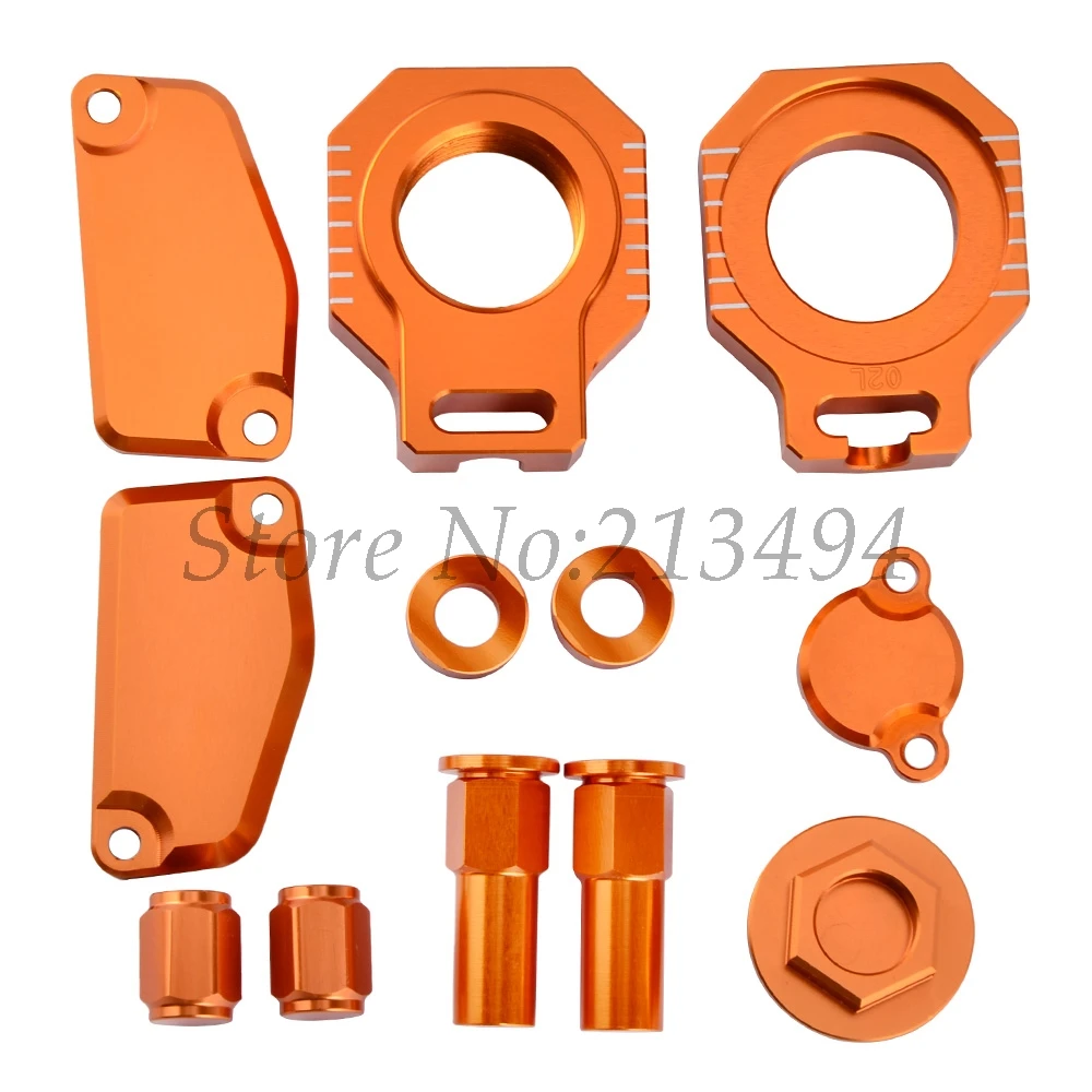 

NICECNC Clutch Brake Reservoir Cover Plugs Axle block Nuts Caps For KTM SX85 2015-2017 FREERIDE 250R 350 2014-2017