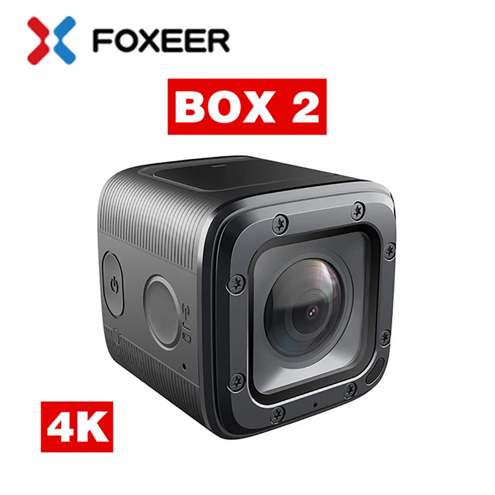

Foxeer Box 2 4K Action Camera 30Fps HD 155 Degree ND Filter FOVD SuperVison FPV Camera Support APP Micro HDMI Port For RC Drone