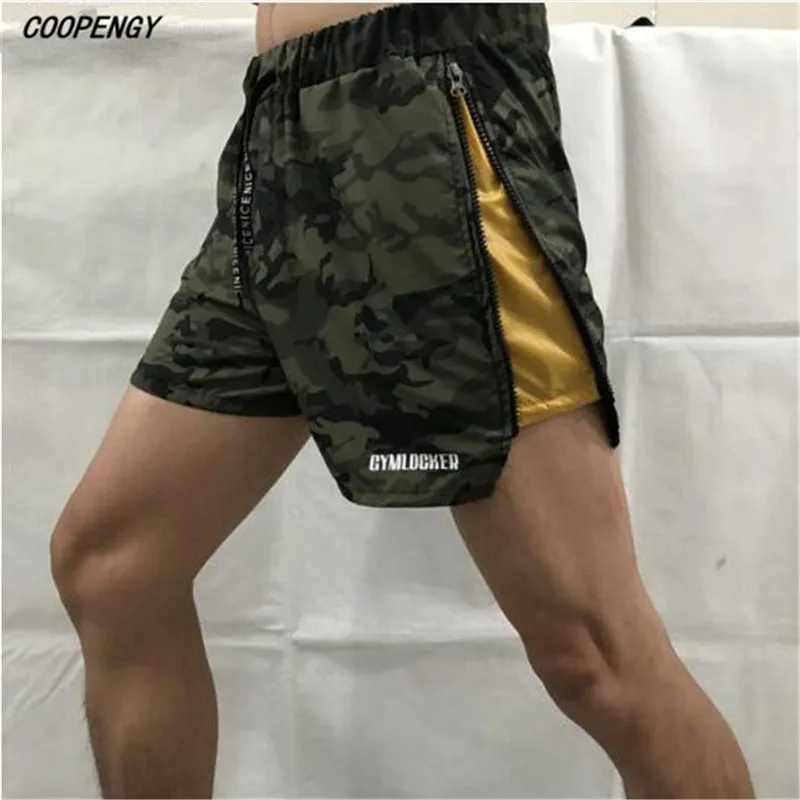 

New summer fitness shorts men's elastic waist activities outside shorts quick-drying brand clothing men's fitness shorts M-XXL