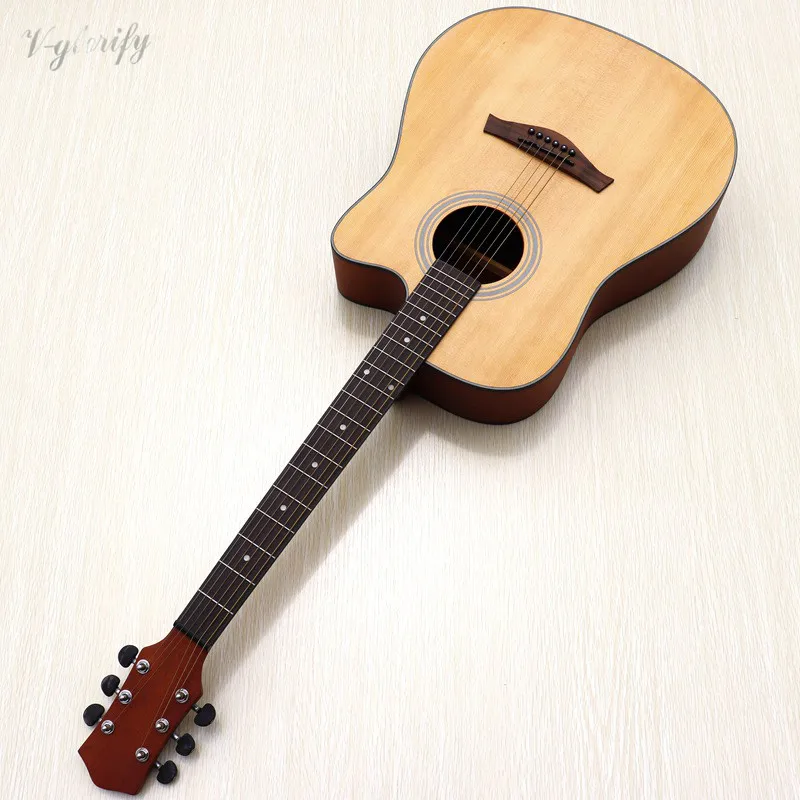 

41 inch spruce acoustic guitar