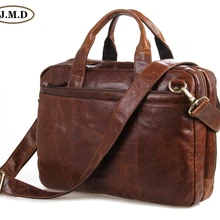 JMD новые мужские портфели из натуральной воловьей кожи, ручная деловая сумка для ноутбука 7092-2B