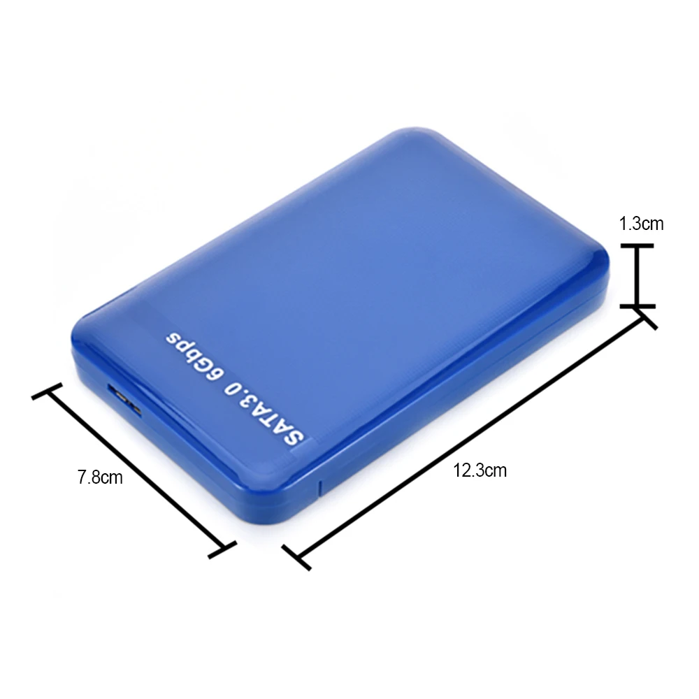 2," USB3.0 SATA3.0 HDD жесткий диск корпус внешний hdd-бокс инструмент 6 Гбит/с Поддержка 3 ТБ протокола UASP синий