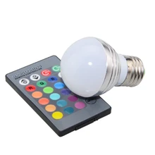 110 V 220 V AC 85-265 V E27 E14 RGB светодиодный лампа 16 Цвет Magic светодиодный ночник лампа освещения с регулируемой яркостью свет этапа/24key Дистанционное Управление праздник